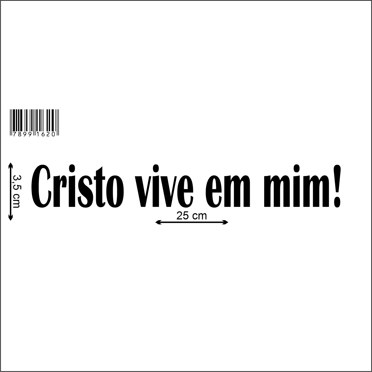 Faixinha - Cristo vive em mim